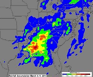 TRMM Satellite Reveals Flooding Rains From Massive East Coast Storm