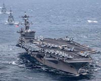 US sends naval strike group as tensions rise with Iran