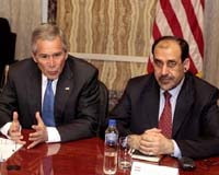 Bush, Maliki, agree on 'time horizon' for US troop cut