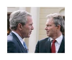 Blair defends Iraq war and praises Bush