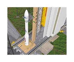 Build-Up Of The First Vega Launcher Is Complete At The Spaceport