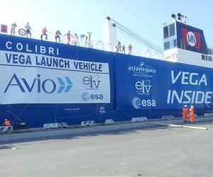 Vega arrives at French Guiana in preparation for its January 26 inaugural launch