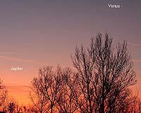 Venus And Jupiter Converge