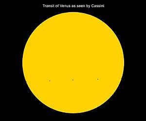 Saturn's Transit of Venus on Dec. 21, 2012