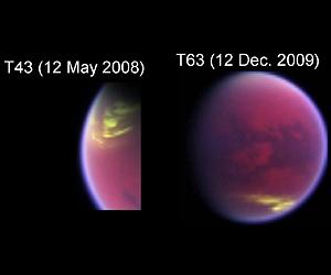 Spring On Titan Brings Sunshine And Patchy Cloud