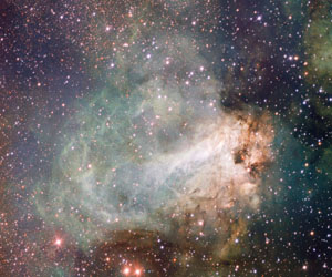 VLT Survey Telescope Offer Spectacular Views Of Omega Nebula