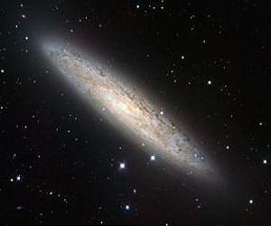 A galaxy blooming with new stars