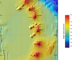 Underwater Antarctic Volcanoes