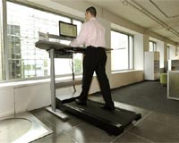 Treadmill Workstation Brings Exercise To Office
