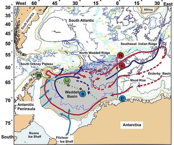 Depths of the Weddell Sea are warming five times faster than elsewhere