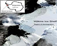 Antarctic Ice Shelf Disintegrating As Result Of Climate Change
