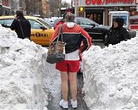 Thermal blankets melt snow quickly