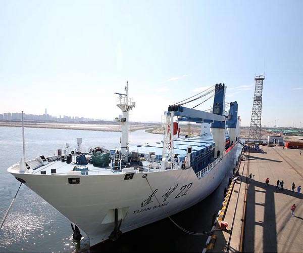 China's space-tracking ship departs on new mission in Pacific