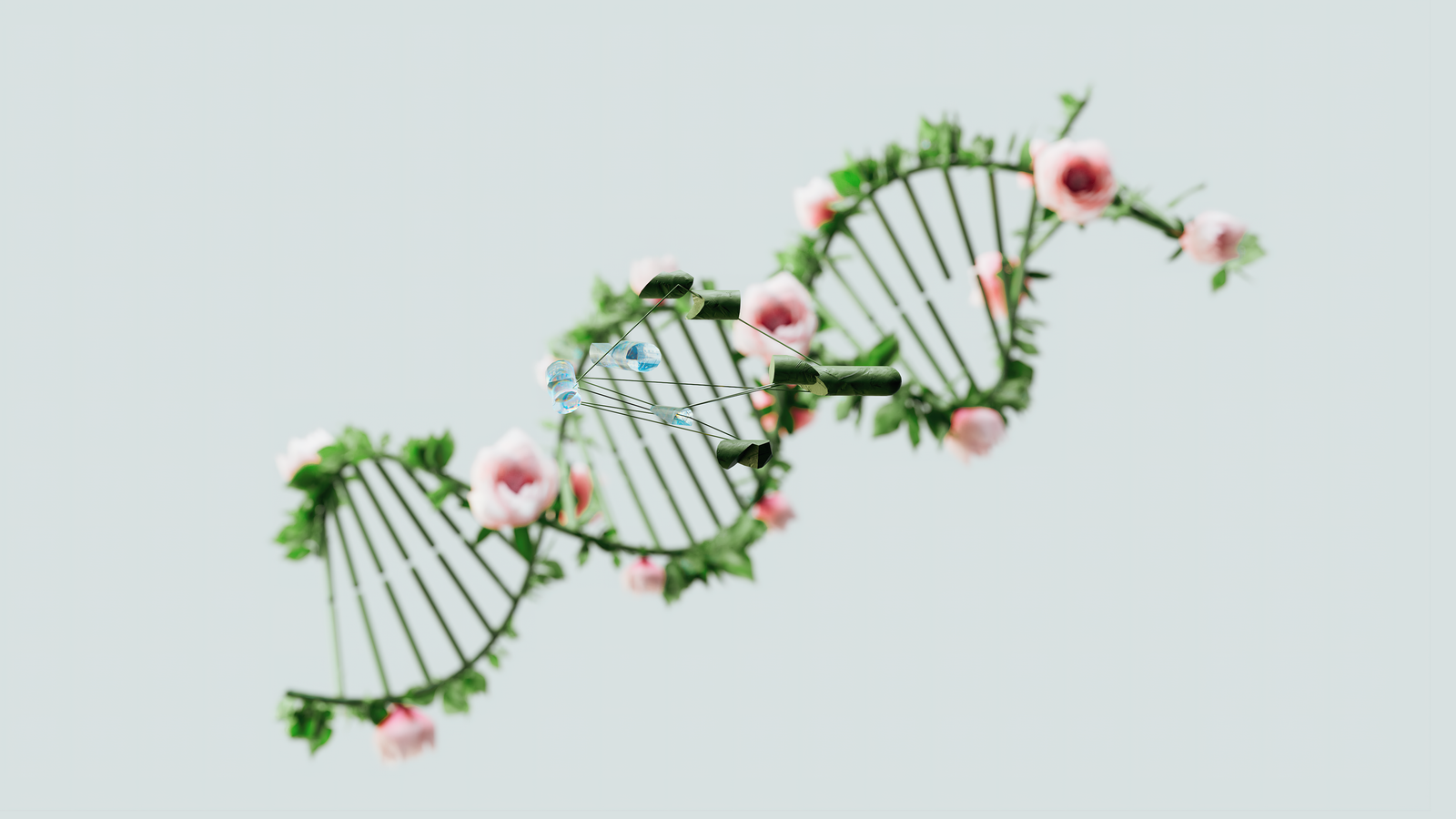 CRISPR molecular scissors illustration
